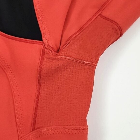 Lululemon Forme Jacket Brushed Love Red Deep Coal Stretch Size 10 - Picture 7 of 16